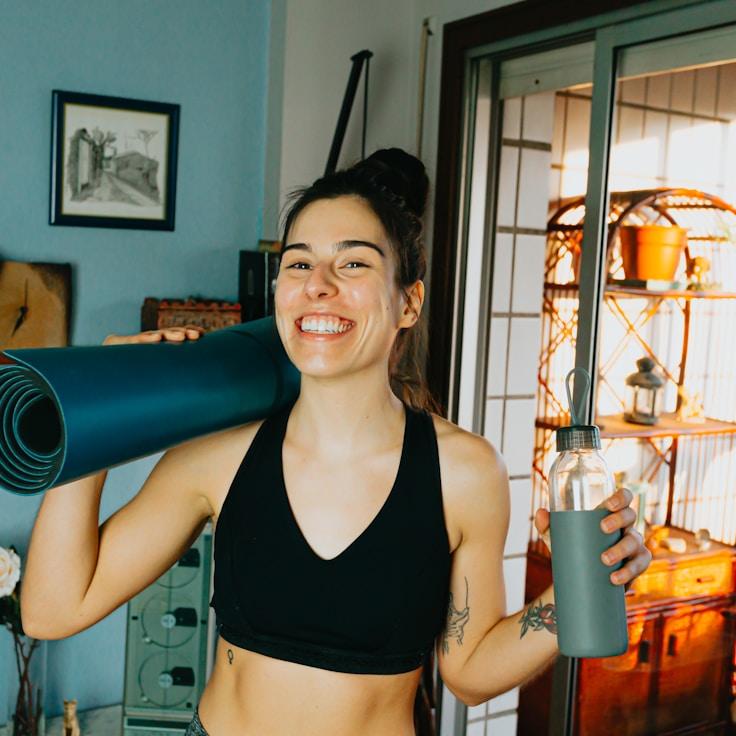 Modern fitness center interior with exercise equipment